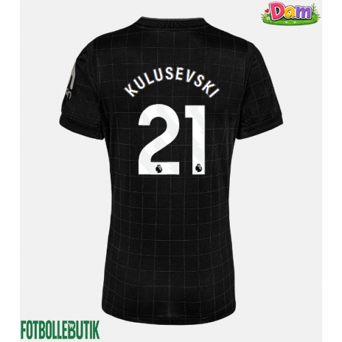 Tottenham Hotspur Dejan Kulusevski #21 Bortatröja Kvinnor 2025-26 Kortärmad